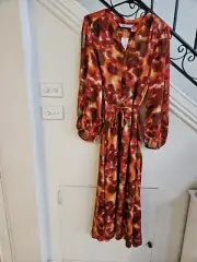 Brand New VERONIKA MAINE MIDI DRESS SIZE 12 RRP $419