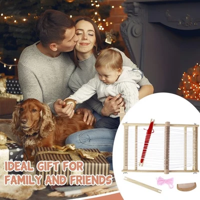 Weaving Frame Kit Complete Wooden Weaving Frame Set with 3 Colors Yarns leifC