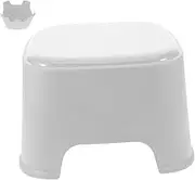 ULTECHNOVO Step Stool Slip Plastic Design for Safe Use Bathroom Kitchen Easy to Clean Versatile Small Stool for Bathroom Sink Home Decor