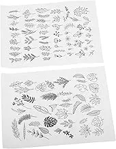 TEHAUX 2 Sheets Water Soluble Embroidery Stabilizer Dissolvable Nonwoven for Stick and Stitch Transfers for Hand Sewing and Craft Projects Quick Dissolving Non Slip Design