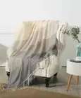 Kensington Garden Whitby 50" X 60" Knitted Grey Throw T4101078