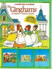 VINTAGE UNCUT GINGHAMS HOME & SCHOOL PAPER DOLLS~RARE~#1 TOP REPRODUCTION SELLER