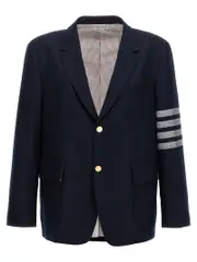 [Thom Browne] Thom Browne-4 Bar Blazer Blu-Uomo 3 Blue