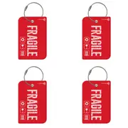 4PK Retreev Fragile Travel Bag Smart Tag Luggage Suitcase Name Card w/ QR