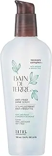 Bain de Terre Recovery Complex Anti-Frizz Shine Serum, Silky Shine & Frizz Control with Argan & Monoi Oils, Paraben-Free, Alcohol-Free, Color-Safe, Vegan, 3.4 Fl Oz