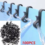 100PCS Gutter Hanging Hooks "S" Clips for String Lights Outdoor