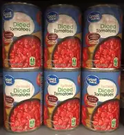 6 CANS Great Value Fire Roasted Diced Tomatoes 14.5 oz Can chili spaghetti casse