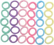 CCINEE 100 Pieces Candy Colors Mini Hairbands Girl Baby's Elastic Hair Ties Tiny Soft Rubber Bands for Baby Kids