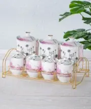 Master Magic 7-Piece Porcelain Spice Set (0184)