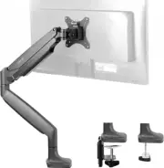 VIVO Premium Aluminum Height Adjustable Single Monitor Articulating Black