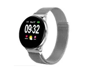 1.22inch Color Screen Blood Pressure Heart Rate Monitor Sport bluetooth Smart Wristband Watch-SILVER