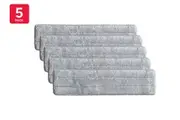 Mop Pads for Self-Wringing Flat Mop with Collapsible Bucket (5 Pack)