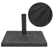 Square Parasol Base 19kg Resin Weight Stand Outdoor Garden Umbrella Holder Black