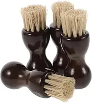 Baluue 4Pcs Boot Polish Brush Kit Compact Shoe Cleaning Brushes for Leather Suede Portable Shoe Polishing Tools for Cleaning Shine Practical Supple Design for Daily Use