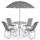 Outdoor Dining Set Furniture Steel and Textilene Table&Chair 6/8 Piece vidaXL