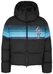 Amiri Quilted Striped Shell Jacket - Black - M M