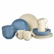 Ritzenhoff & Breker LEVI 16-piece dinnerware set porcelain blue+cream