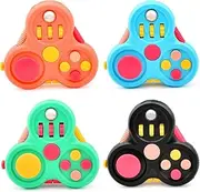 Yrissmiss Fidget Toys Adults,4Pcs Fidget Pad Fidgets,Autism Figette Cubes,Cool Fidget Clicker Controller Desk Toys,Anxiety Relief Stress ADHD Toys,Sensory Fidget Cubes Gifts for Kids Teens Boys(A)