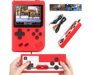 Handheld Game Console, 400 Classic FC Games, Mini Handheld Game Console with 3.0 Inch Color Screen, 1020mAh Rechargeable Battery Can Connect to TV
