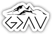 God is Greater Than The Highs and Lows Vinyl Sticker Decal