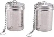 Lyaciomn Tea Infusers for Loose Tea 2 Pack Stainless Steel Loose Leaf Tea Steeper Extra Fine Mesh Tea Balls with Drip Dray