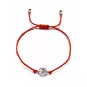 ZARD Silver Life Tree Charm Red String Adjustable Wish Bracelet Friendship
