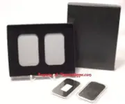 AIR-TITE Storage Box + 1oz Silver Bar Capsule Holder Insert + Display Case