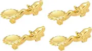 Ysyaxsyt Chopsticks Holder Alloy Retro Dragon Chopsticks Rack Knife Spoon Fork Stand Chopstick Rest,Gold 4PCS