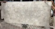 White Quartz Crystal Agate Counter Top, Dining Quartz Table Top, Interior Decor