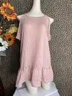 DOE & RAEMauve Rayon Cold Shoulder Ruffle Flare Top NWT | SMALL |