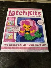 2018 Kahootz Mermaid 01603 Latch Hook Kit Mini Rug Wall Art 12x11 Kids