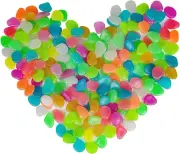 Glow in the Dark Pebble,Glowing Pebbles Plastic Stone Luminous Garden Pebbles Gr
