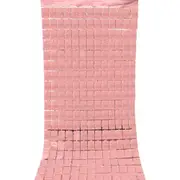 Square Foil Fringe Curtain - Rose Gold