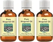 Devprayag Pure Nirgundi Oil (Vitex negundo linn) Natural Therapeutic Grade (Pack of Three) 100mlx3 (10 oz)