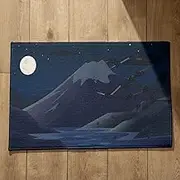 CEVAN Front And Back Door Mats Inside Travel Bath Mountain Peak Ultra Thin Doormats Outdoor Entrance Soft Flannel Surface, Customizable Design, Non-Slip Doormats 50x80cm