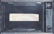 Neil Armstrong "To Steven" 1x4 Handwriting Sample BAS Slabbed