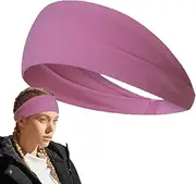 Sweatbands for Women, Elastic Sports Headband Men Headband, Skin-Friendly Workout Headbands Sweat Wicking Headband for Women Men