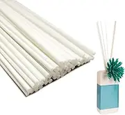 100 Pieces Fiber Reeds Diffuser Replacement Refill Sticks Eco-Friendly Natural Rattan Wood Sticks 3 * 20（Pack of 100 Fiber Sticks） White