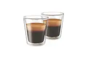 2pc Breville 100ml The Espresso Duo Glasses Borosilicate Heat Resistant Clear
