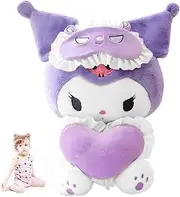 Kurromi Plush Toy Cuddly Toy Children's Doll Plush Birthday Kawaii Cartoon Doll Cuddly Toy Cartoon Plush Toy Anime Fluffy Plush Toy Girls Boys 25 cm