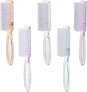 KGDUYC 5pcs Nail Brush with Handle, Soft Bristles, Manicure Tool, Scrubbing Brush Set for Nails and Toes, Nail Brush, Nail Brush, Toe Gap Cleaning Brush, Toe Brush