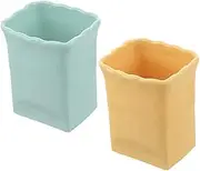 SEWOART Stainless Steel Banana Slicer Cup Piece Fruit Slicer Set for Home Kitchen Outdoor Use