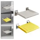 Folding Shower Seat Wall Mounted Bath Stool for Men Apartment Inside Shower