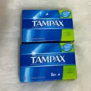 NEW 2pck Tampax 10 anti slip super tampons