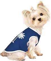 South Carolina Flag print Dog Shirts for Small Dogs Stretchy T-Shirts Lightweight Tank Top Sleeveless Striped Vest