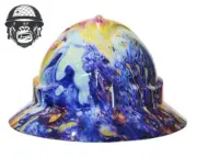 Custom Hydrographic Safety Hard Hat SWIRL PRO CHOICE WIDE BRIM