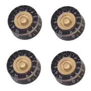 Practical Guitar Knobs Volume Accessories Black Gold For Les Paul LP Guitars