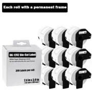 62mmx100mm 9 ROLLS Shipping Label 2-3/7" x 4" Compatible Brother QL-710W DK-1202