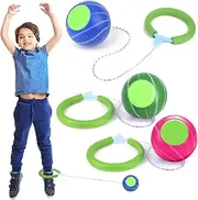 PROLOSO Skip Ball Sports Swing Balls Set Skip It Ankle Toy for Kids Adults, Pack of 3