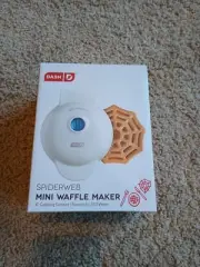 Dash Spiderweb Mini Waffle Maker NIB